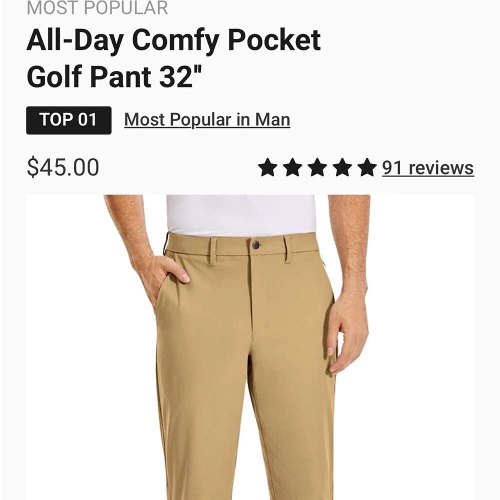 CRZ YOGA_golf pants